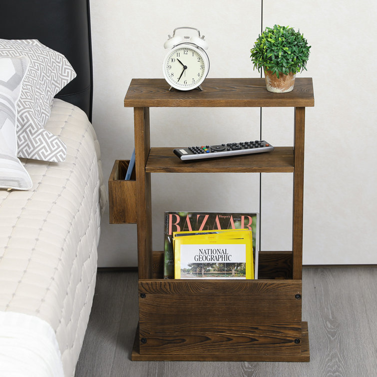 Mote floor shelf end on sale table with storage